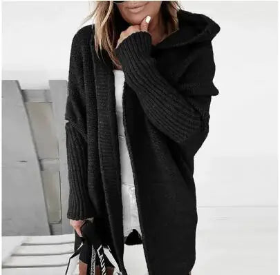 Women Oversized Cardigan Coat Sleeve