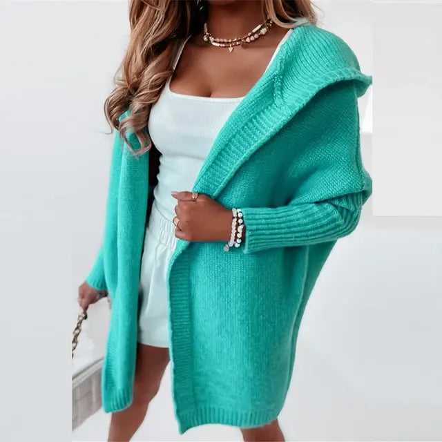 Women Oversized Cardigan Coat Sleeve