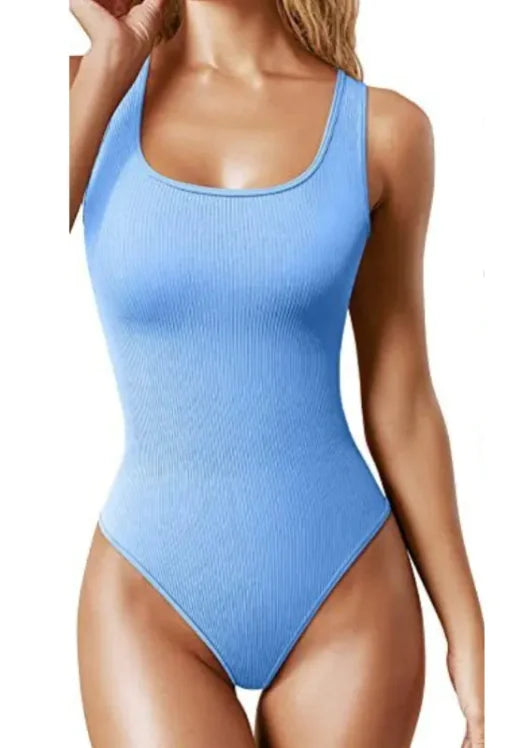 Women's U-Neck Sleeveless Bodycon