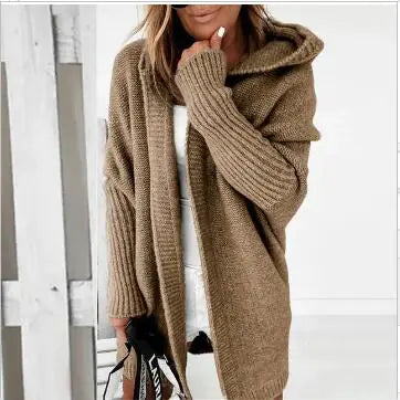 Women Oversized Cardigan Coat Sleeve