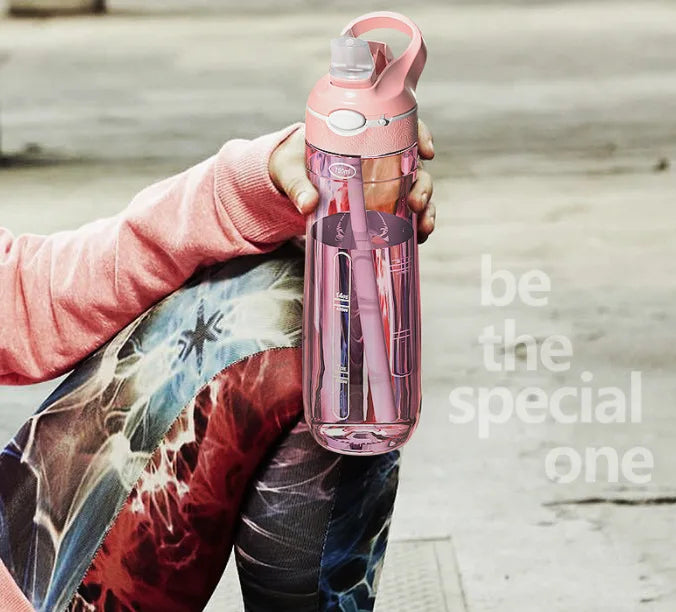 Premium Quality Water Bottle With Built-in Straw