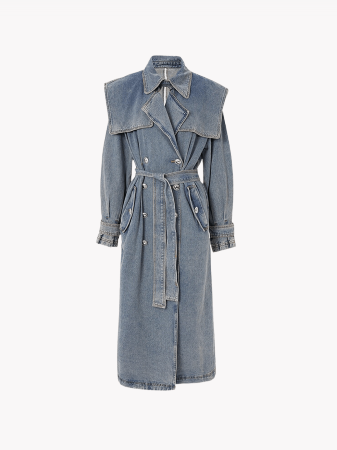 Denim Trench Coat for Women