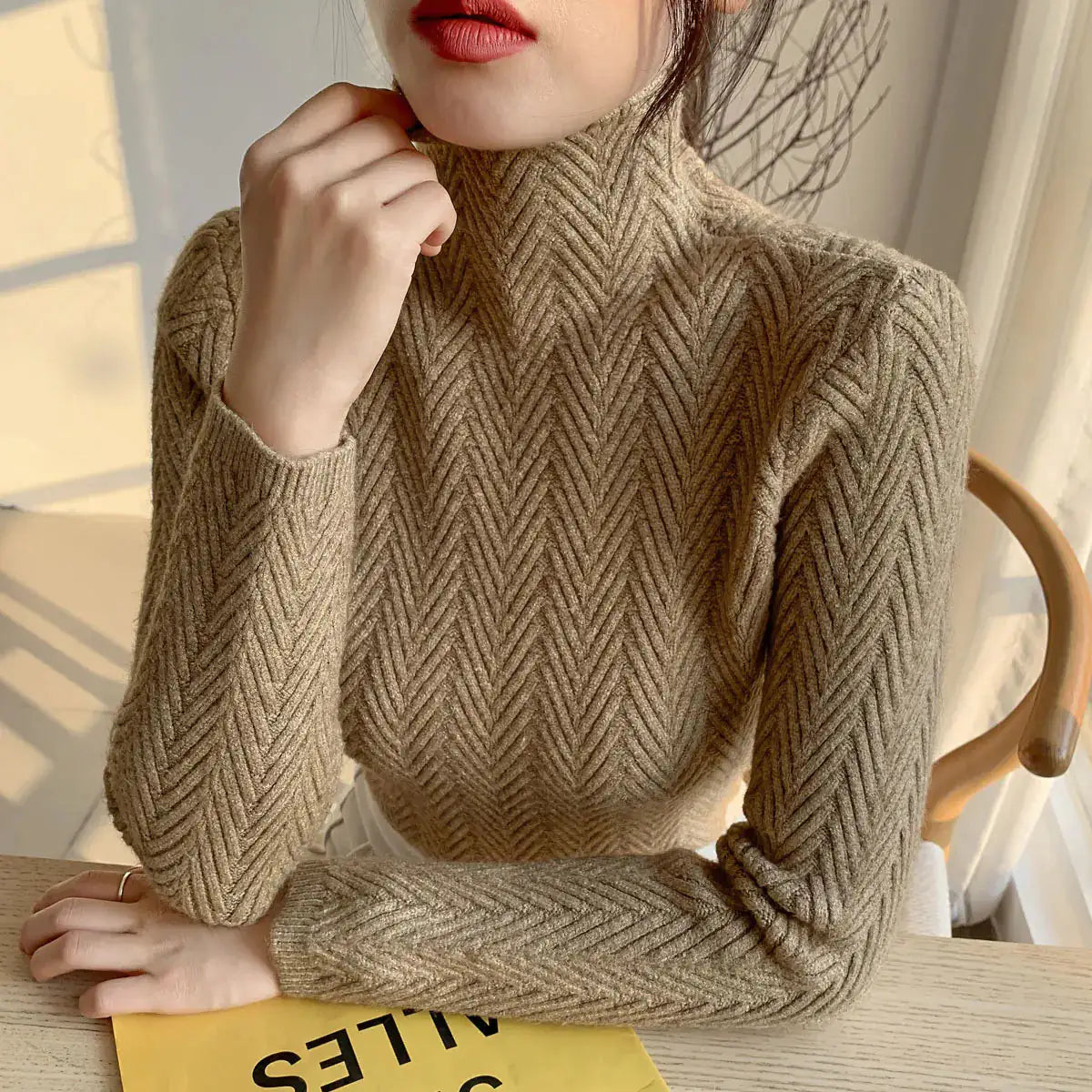 Wool Turtleneck for Women