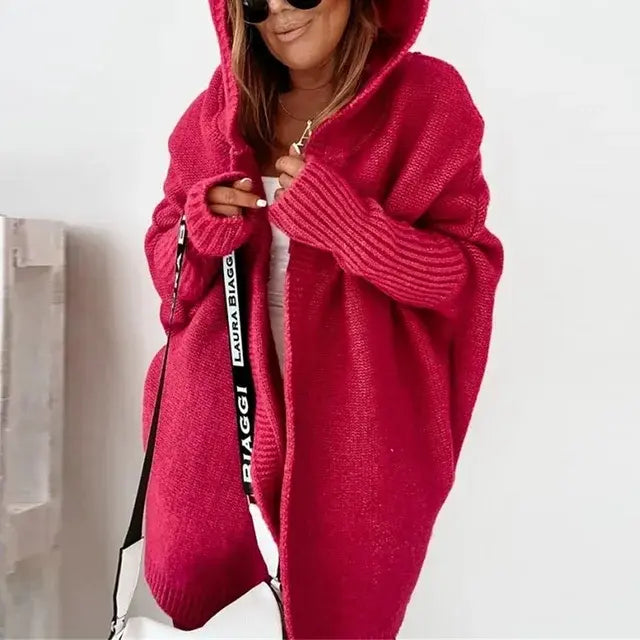 Women Oversized Cardigan Coat Sleeve