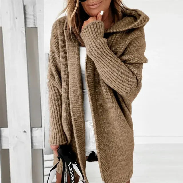 Women Oversized Cardigan Coat Sleeve