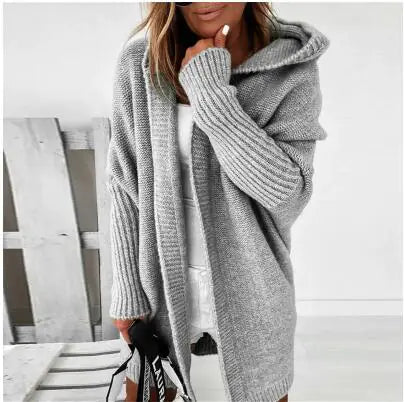 Women Oversized Cardigan Coat Sleeve