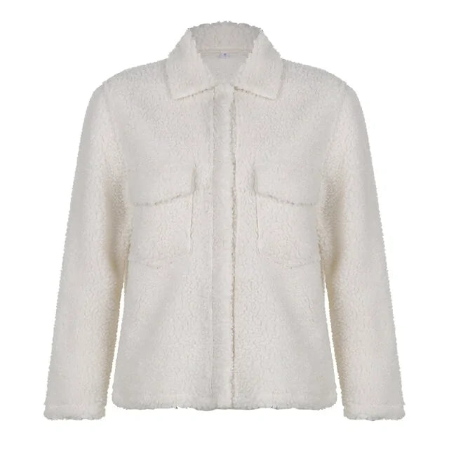 White Fur Jacket Women