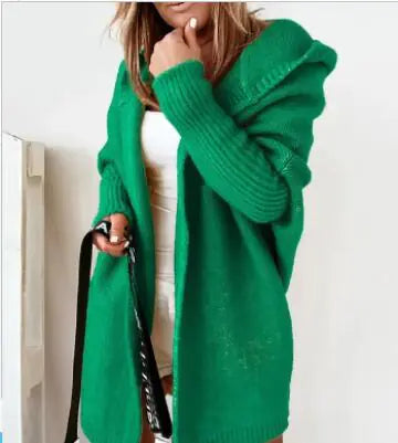 Women Oversized Cardigan Coat Sleeve