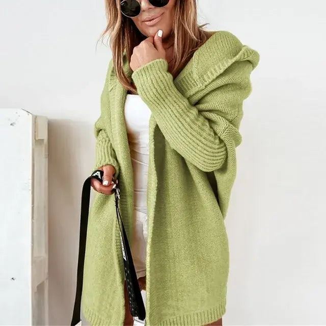 Women Oversized Cardigan Coat Sleeve