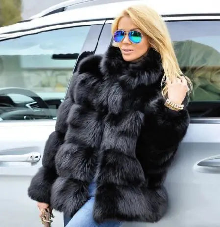 Women Fox fur coat