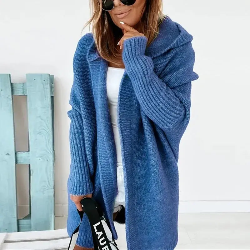 Women Oversized Cardigan Coat Sleeve