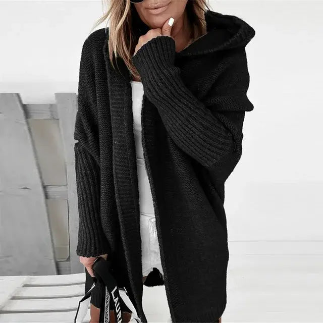 Women Oversized Cardigan Coat Sleeve